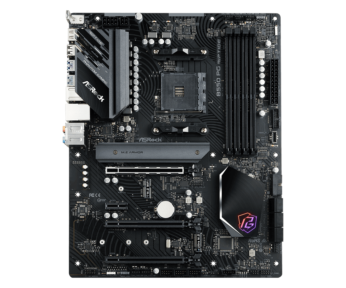 Placa de baza ASRock B550 PG Riptide, Socket AM4, DDR4, ATX