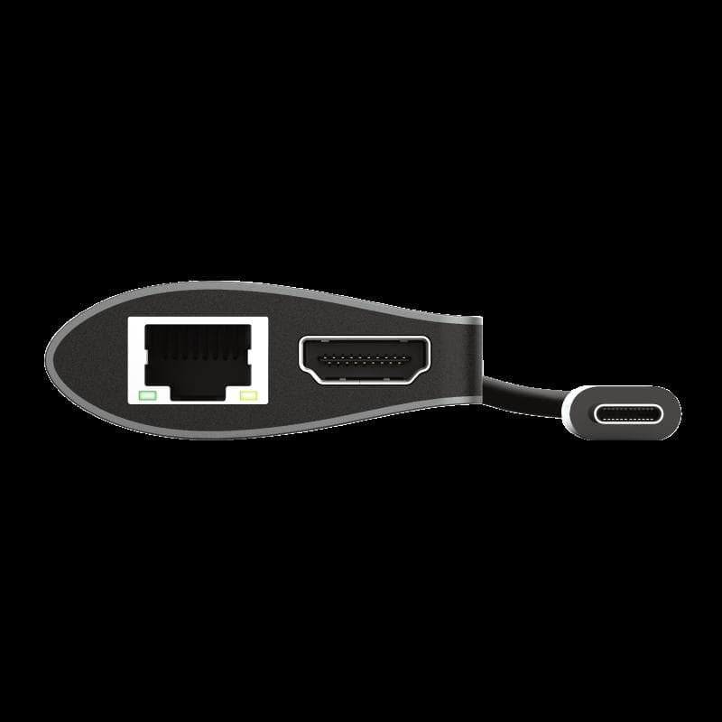 Hub USB Trust Dalyx, USB-C, 7 porturi, HDMI, RJ-45, Negru — miniatură