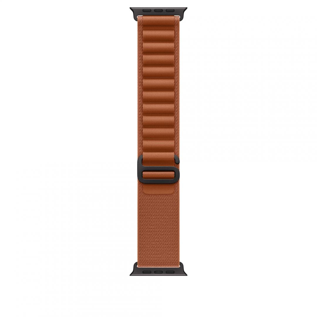 Curea pentru Apple Watch 49mm Terra Cotta Alpine Loop - Small - Black Titanium Finish