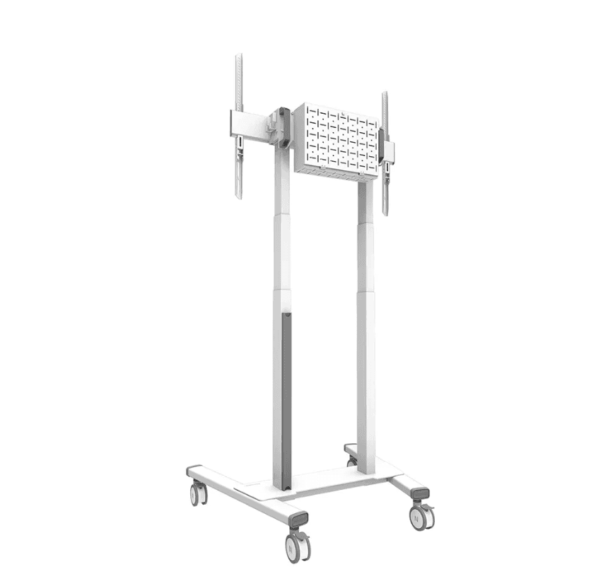 Stand mobil motorizat Neomounts by Newstar, 37"-100", 110 kg, VESA 800x600, alb — miniatură