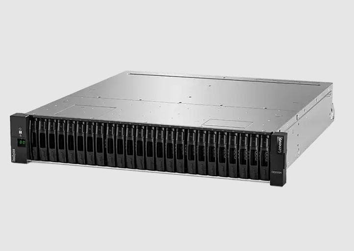 "Lenovo ThinkSystem Storage Series 2U12 Chassis 2xLenovo ThinkSystem DE2000/DE4000 HIC 10GBASE-T 2-Ports 2xLenovo ThinkSystem DE2000 Controller 8GB Gen2 8xLenovo ThinkSystem DE Series 4TB 7.2K 3.5"""" HDD 2U12 2xLenovo ThinkSystem DE Series 1.92TB 1DWD 2.5"""" SSD 2U12 (2.5"""" drive in a 3.5""""