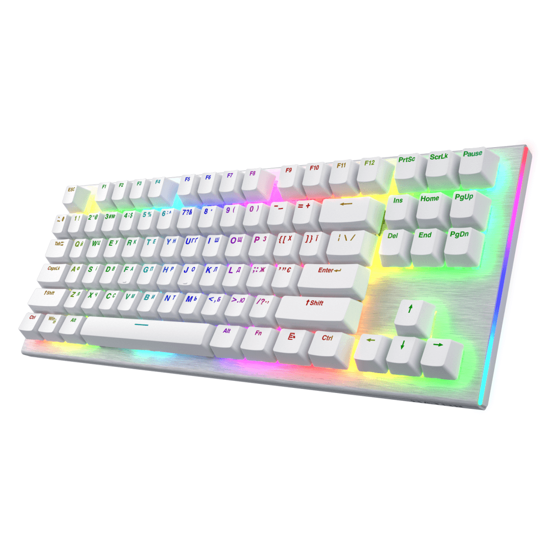 Tastatura Mecanica Gaming HATOR Gravity X TKL, RGB, USB, Alb — miniatură