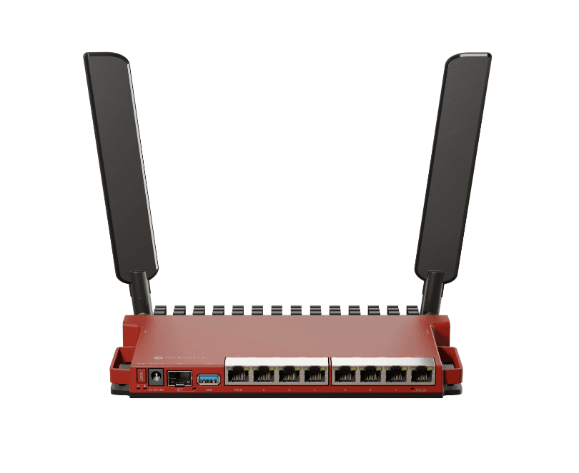 Mikrotik router wireless L009UiGS-2HaxD-IN, Procesor: 800Mhz, Memorie: 512mb RAM, 128Mb NAND, Interfata: 8 x 10/100/1000Mbps, 1 x SFP, Dimesiuni: 220x125x22mm, Licenta RouterOS: L5, 2 x antene externe 4DBI. — miniatură