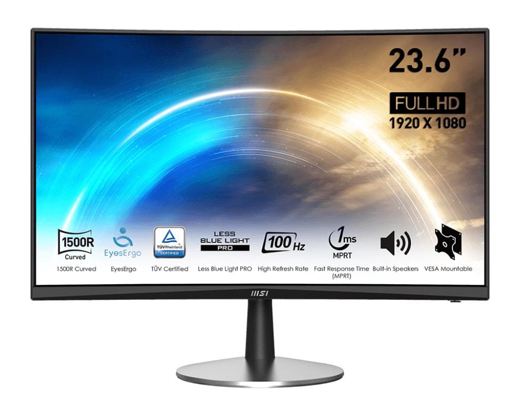 Monitor Consumer MSI PRO MP2422C, 23.6", 1920 x 1080 pixeli, Black