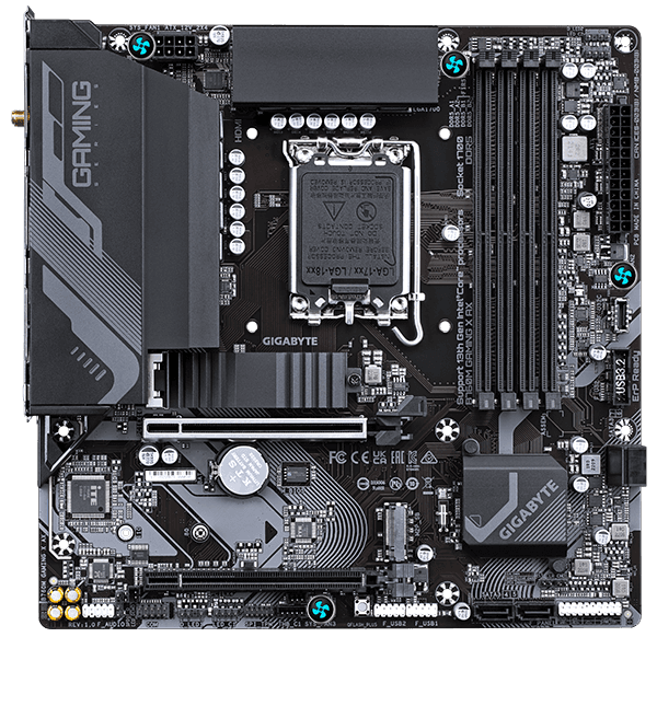 Placa de baza Gigabyte B760M Gaming X AX, LGA 1700, DDR5, Micro-ATX — miniatură