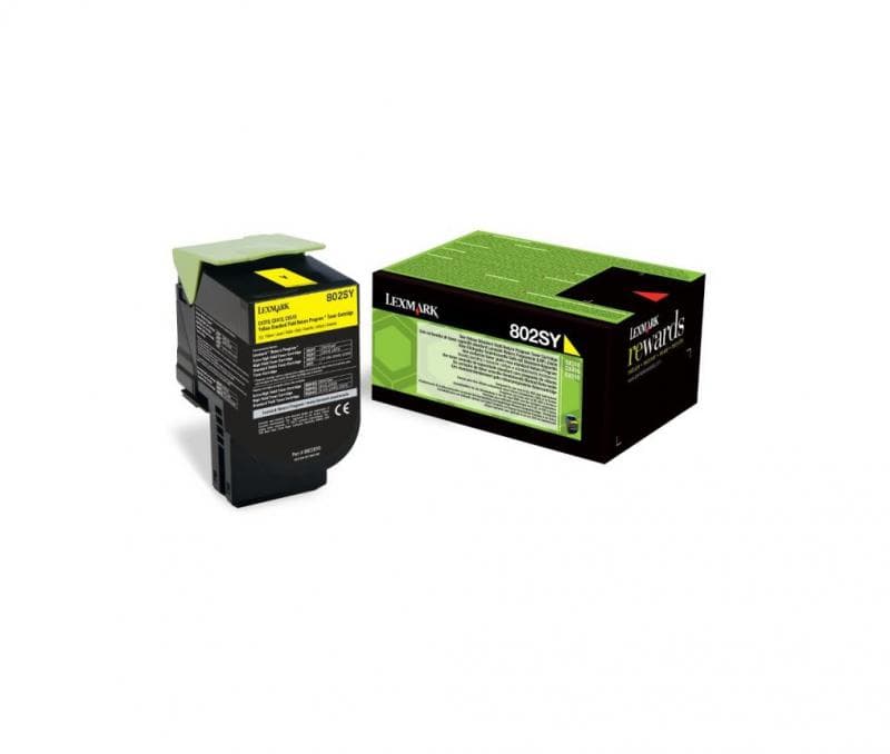 Toner Lexmark 80C2SY0, Yellow