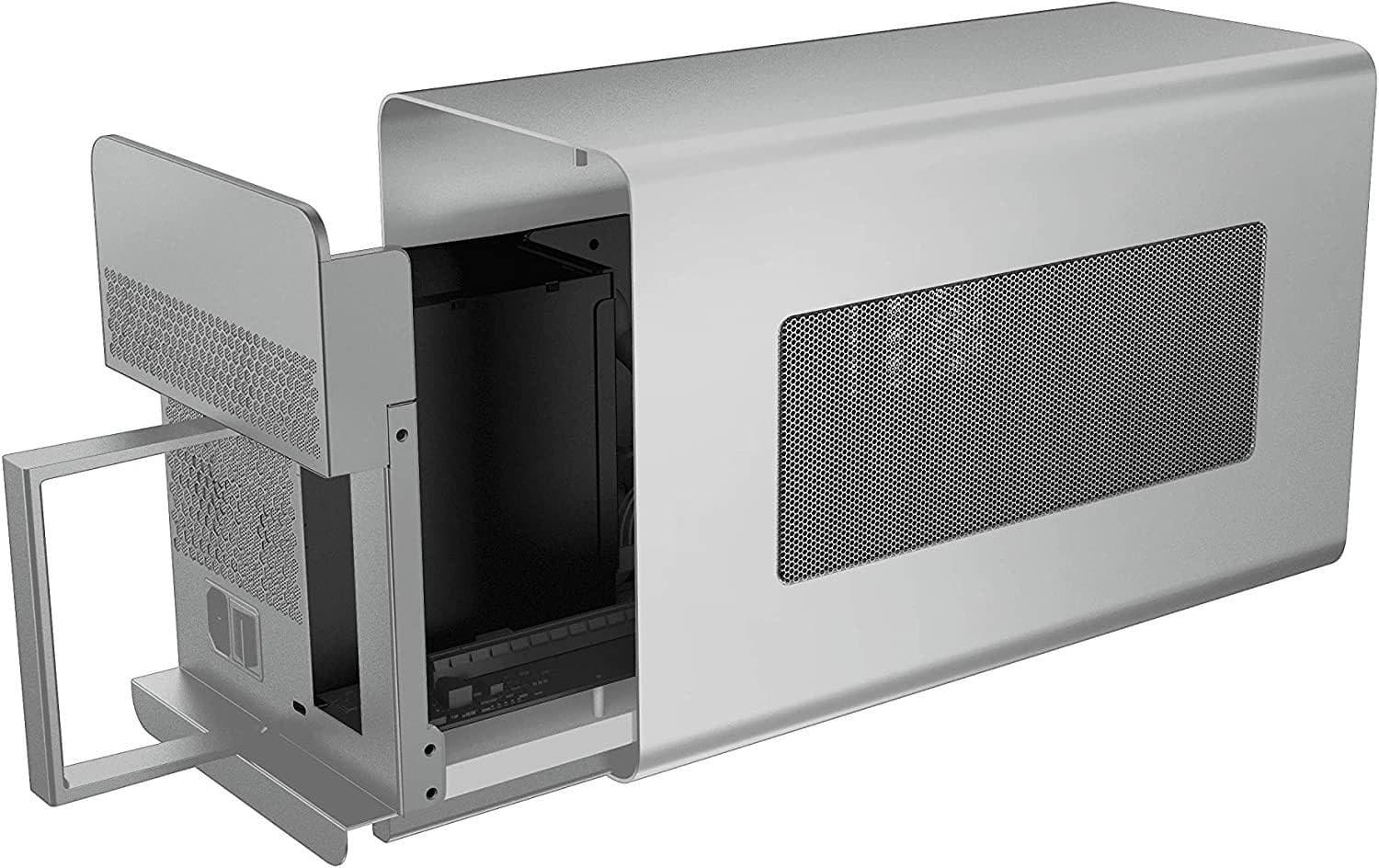 Carcasa Externa Placa Grafica Razer Core X Mercury (UK) (priza UK), necesita adaptor priza EU, Thunderbolt 3, 650W, laptop PD pana la 100W USB-C Procesoare compatibile NVIDIA® : Geforce™ RTX 30 Series GeForce™ Titan RTX Series Geforce™ RTX 20 Series GeForce™ Titan GTX Series Geforce™ GTX 16 Series — miniatură