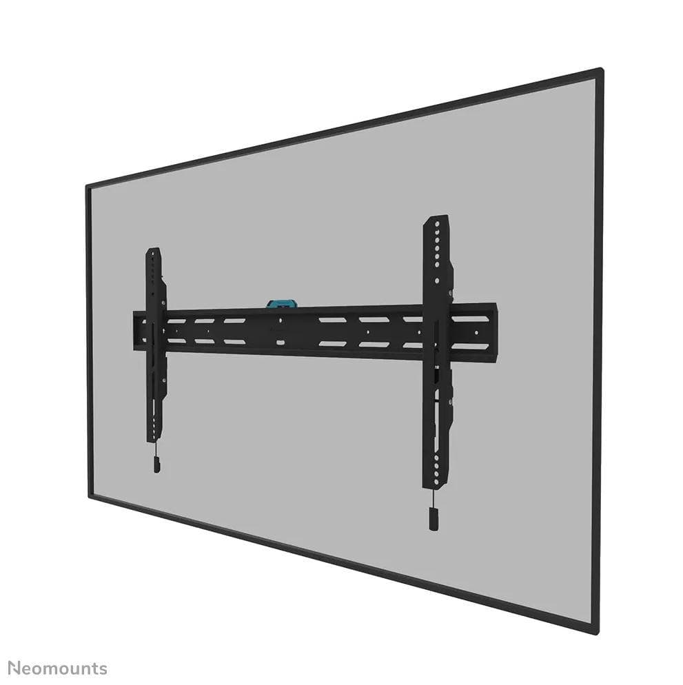 Suport perete Neomounts WL30S-850BL18; pentru display-uri cu diagonale 43"-98", sistem de prindere VESA 100x100~800x400, greutate maxima suportata 100kg, fix, distanta fata de perete 33mm; micro adjustment, lockable (lock included); culoare negru.