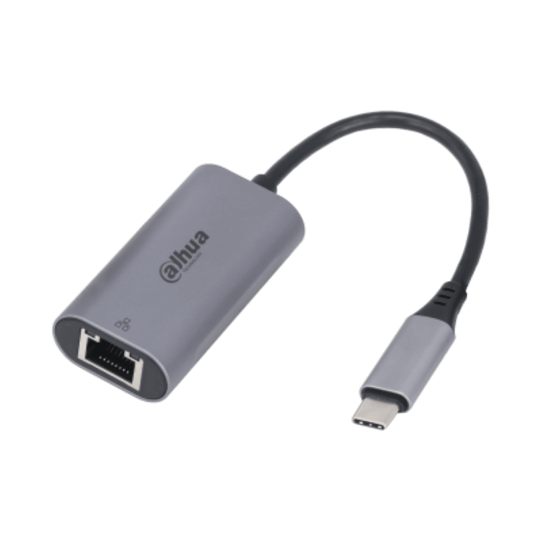 Hub USB DAHUA DH-TC31, USB-C, 1 porturi, RJ-45, Gri — miniatură