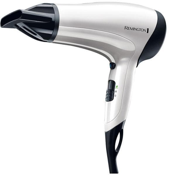 Uscator de par Remington D3015, 2000W, 3 temperaturi, 2 trepte de viteza, Alb-negru