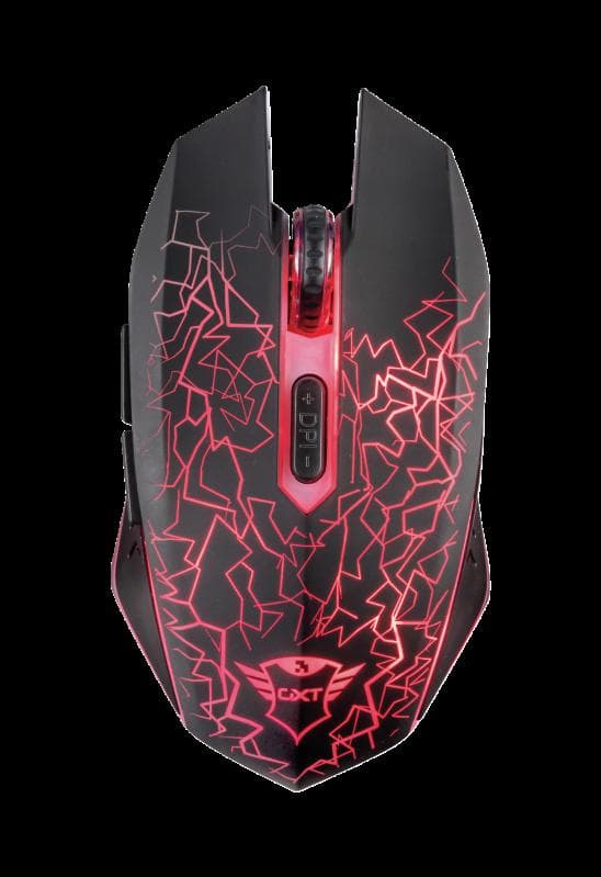 Mouse Gaming Wireless Trust GXT 107 Izza, 2000 dpi, Negru — miniatură