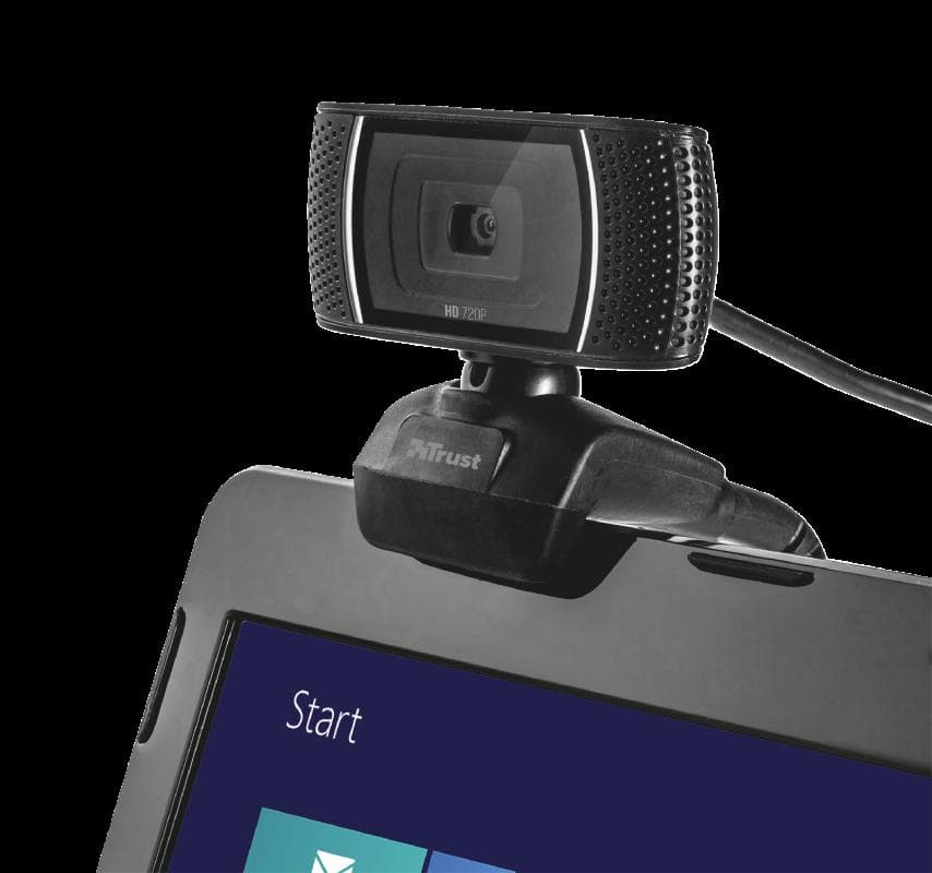 Camera Web Trust Trino, rezolutie video HD, USB 2.0, Negru — miniatură