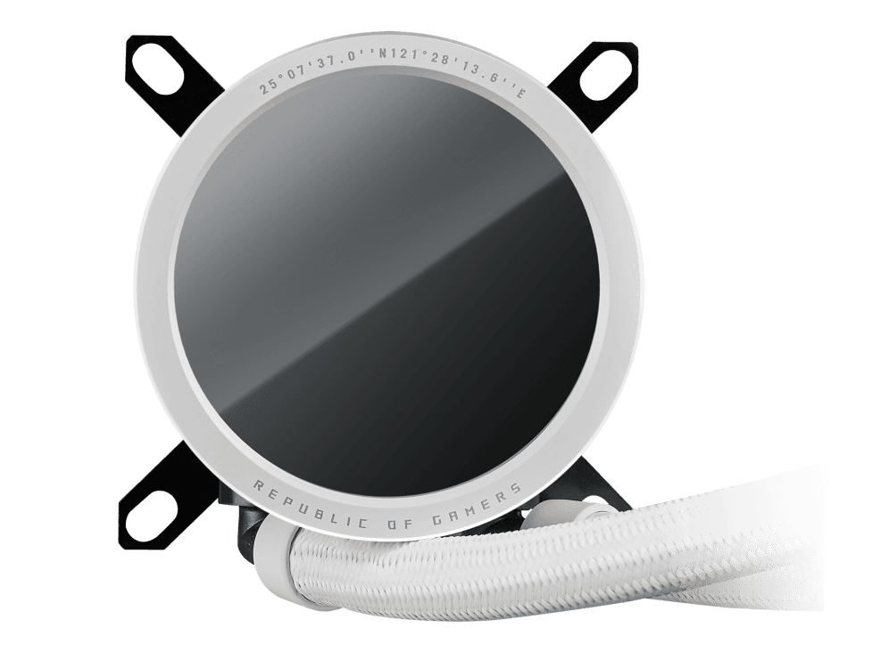 Cooler Procesor ASUS ROG Ryuo III 240 ARGB White Edition, Lichid, 12 cm, 2 ventilatoare, aRGB — miniatură
