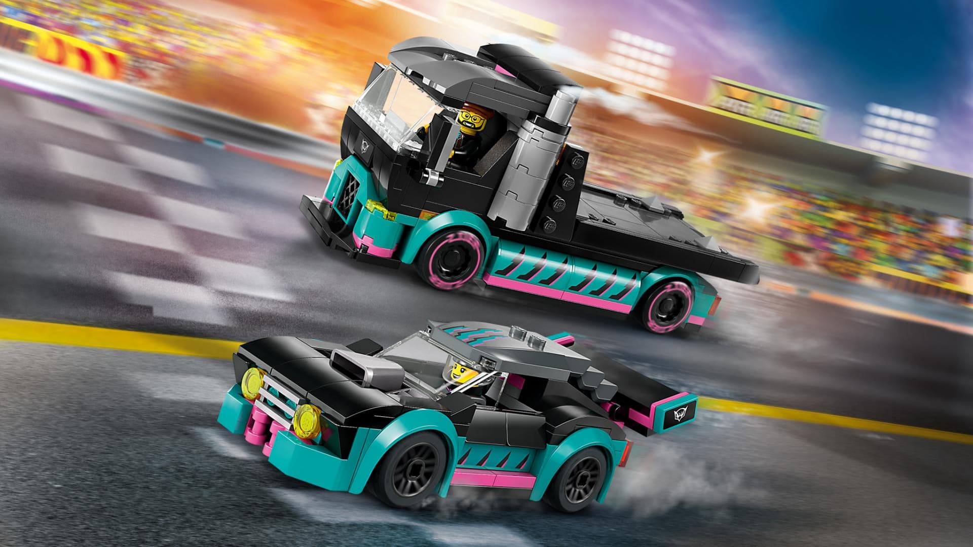 MASINA CURSE&CAMION TRANSP.LEGO 60406 — miniatură