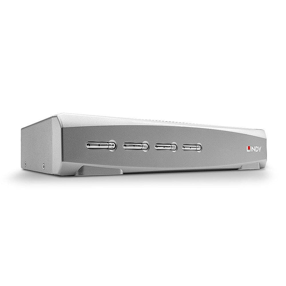 Lindy LY-39308 KVM Switch 4 Port HDMI 3840x2160@60Hz, USB 2.0