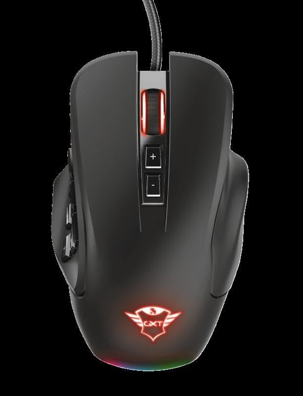 Mouse Gaming Trust GXT 970 Morfix, 10000 dpi, Negru — miniatură
