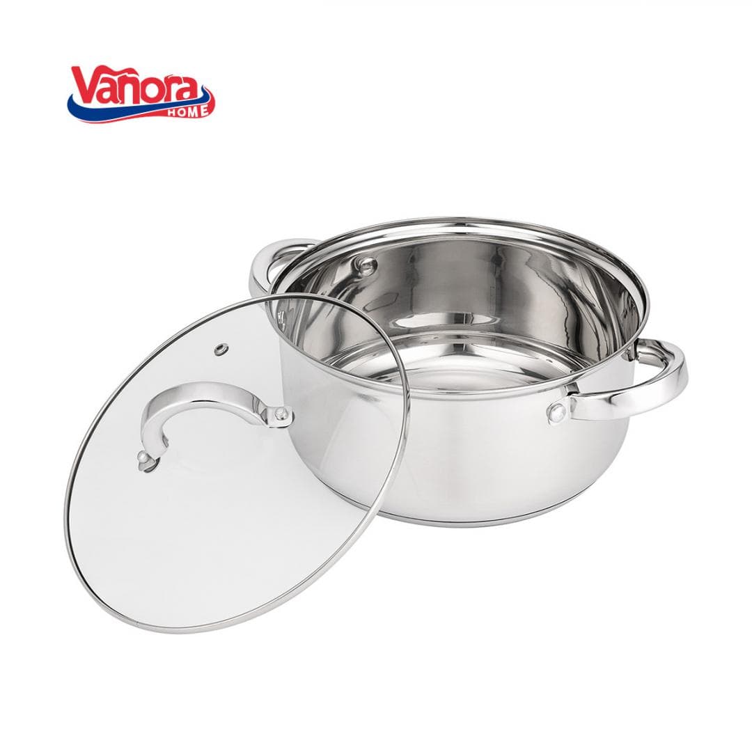CRATITA INOX CU CAPAC 20x9.5CM, 3L, MIKA — miniatură