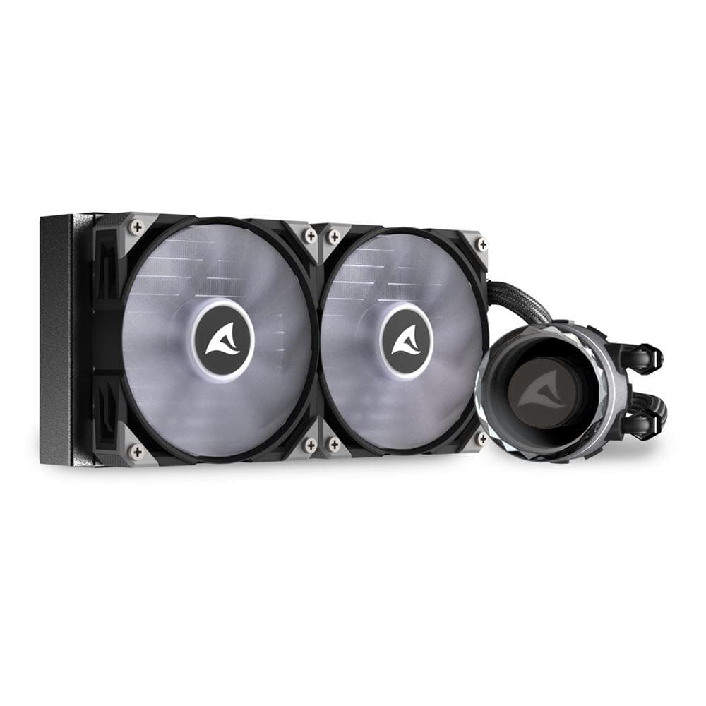 Cooler Procesor Sharkoon S80 RGB AIO, Lichid, 12 cm, 2 ventilatoare, aRGB — miniatură
