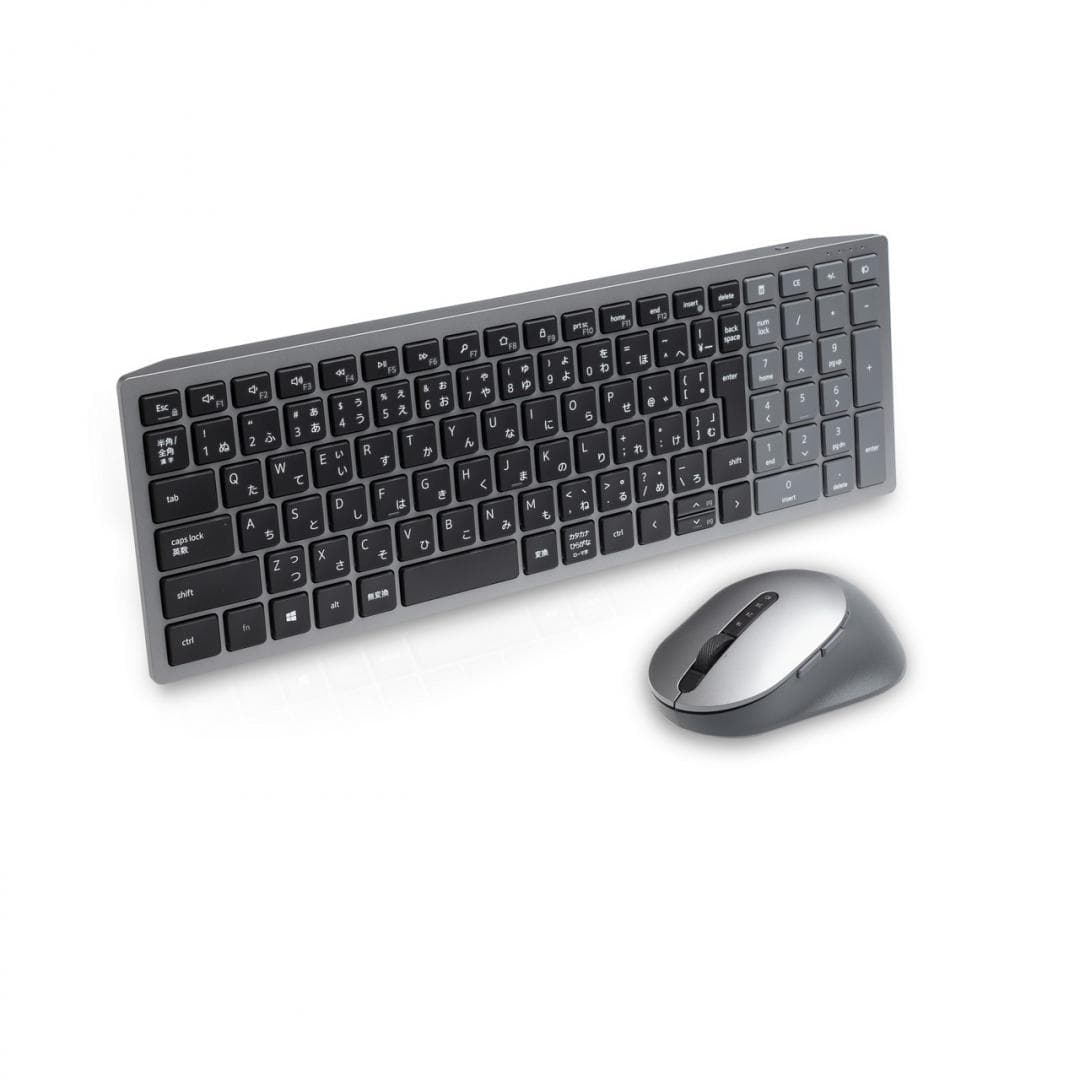 Kit Wireless tastatura si mouse Dell KM7120W, taste numerice, gri — miniatură