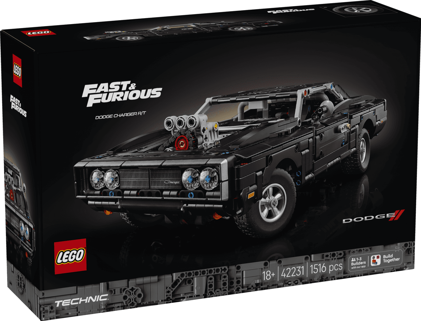 MASINA DODGE CHARGER R/T DIN FAST AND FURIOUS LEGO42231 — miniatură