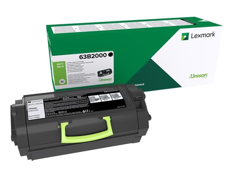 Toner Lexmark 63B2000, Black
