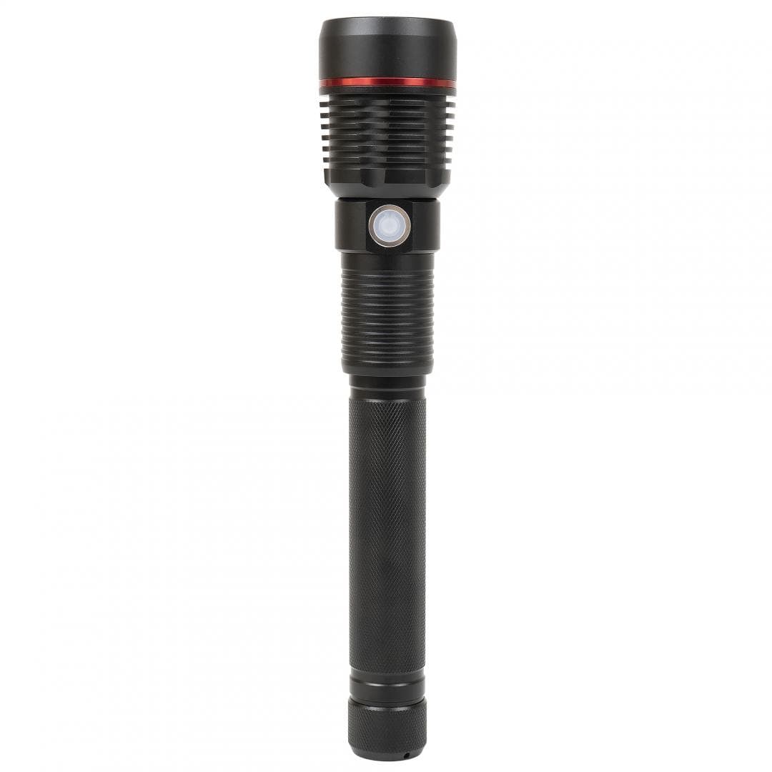 Lanterna PNI Adventure F450 din aluminiu cu focus si functie BOOST, led 20 W, 1500 lm pana la 450 m, IPX5, power bank cu iesire USB, incarcare prin micro USB, acumulator 4400 mAh inclus, functioneaza 10 ore continuu. — miniatură