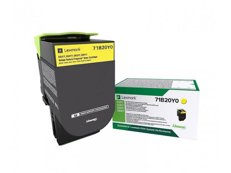 Toner Lexmark 71B20Y0, Yellow