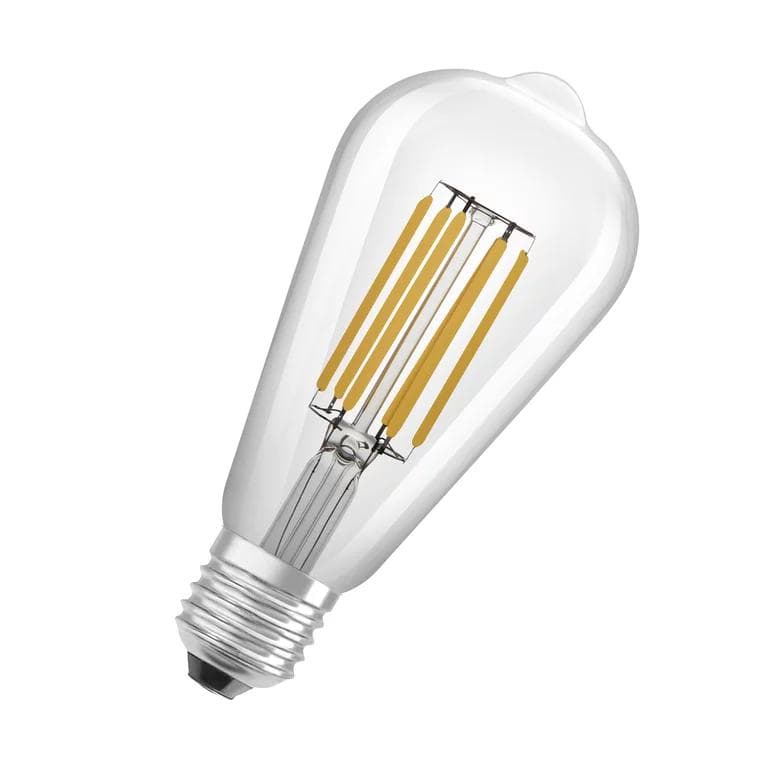 Bec LED Osram Edison A64, Ultra Efficient Light, E27, 4W (60W), 840 lm, lumina calda (3000K), cu filament — miniatură