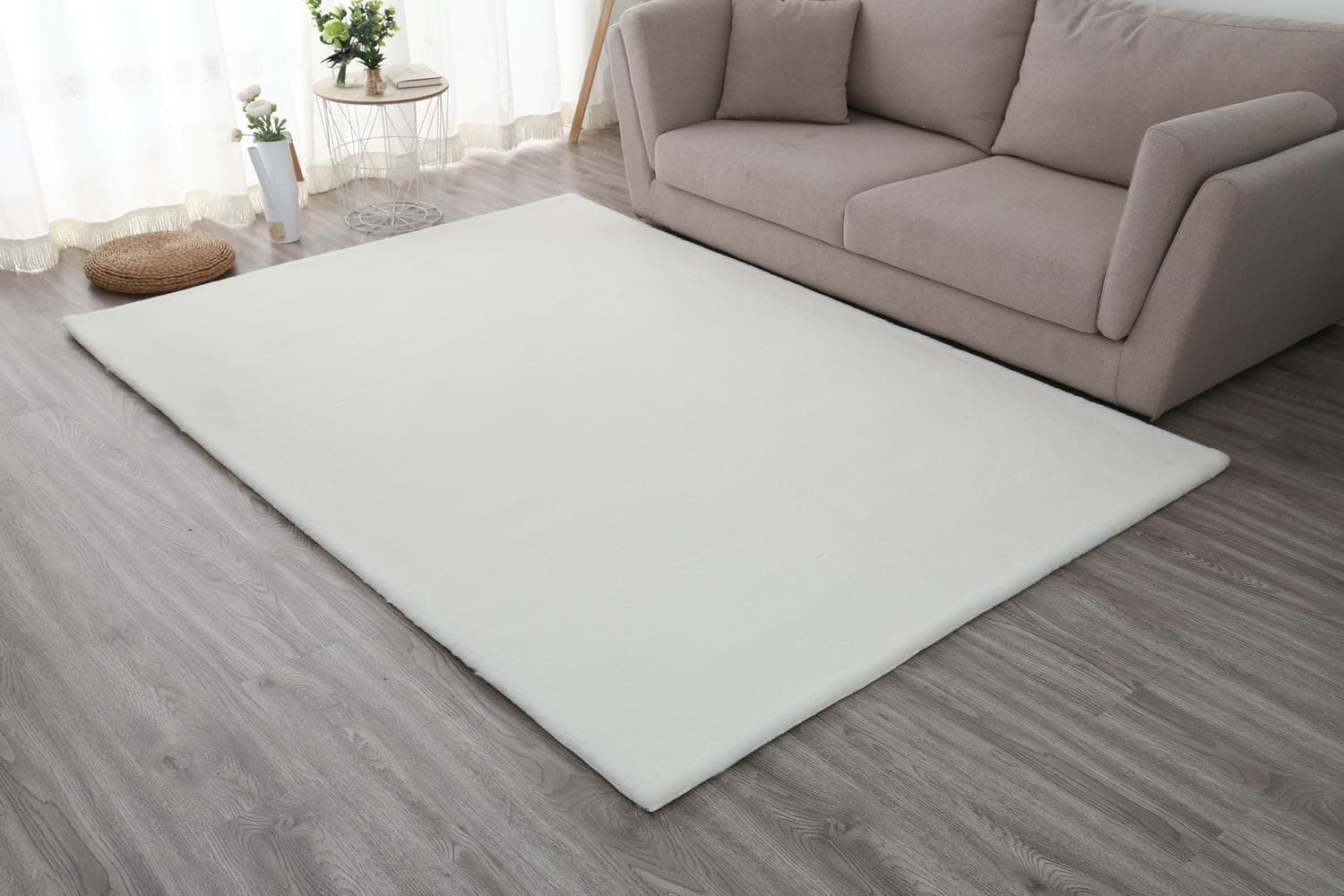 Covor Heinner Shaggy soft blanita Alb 50x90 cm — miniatură