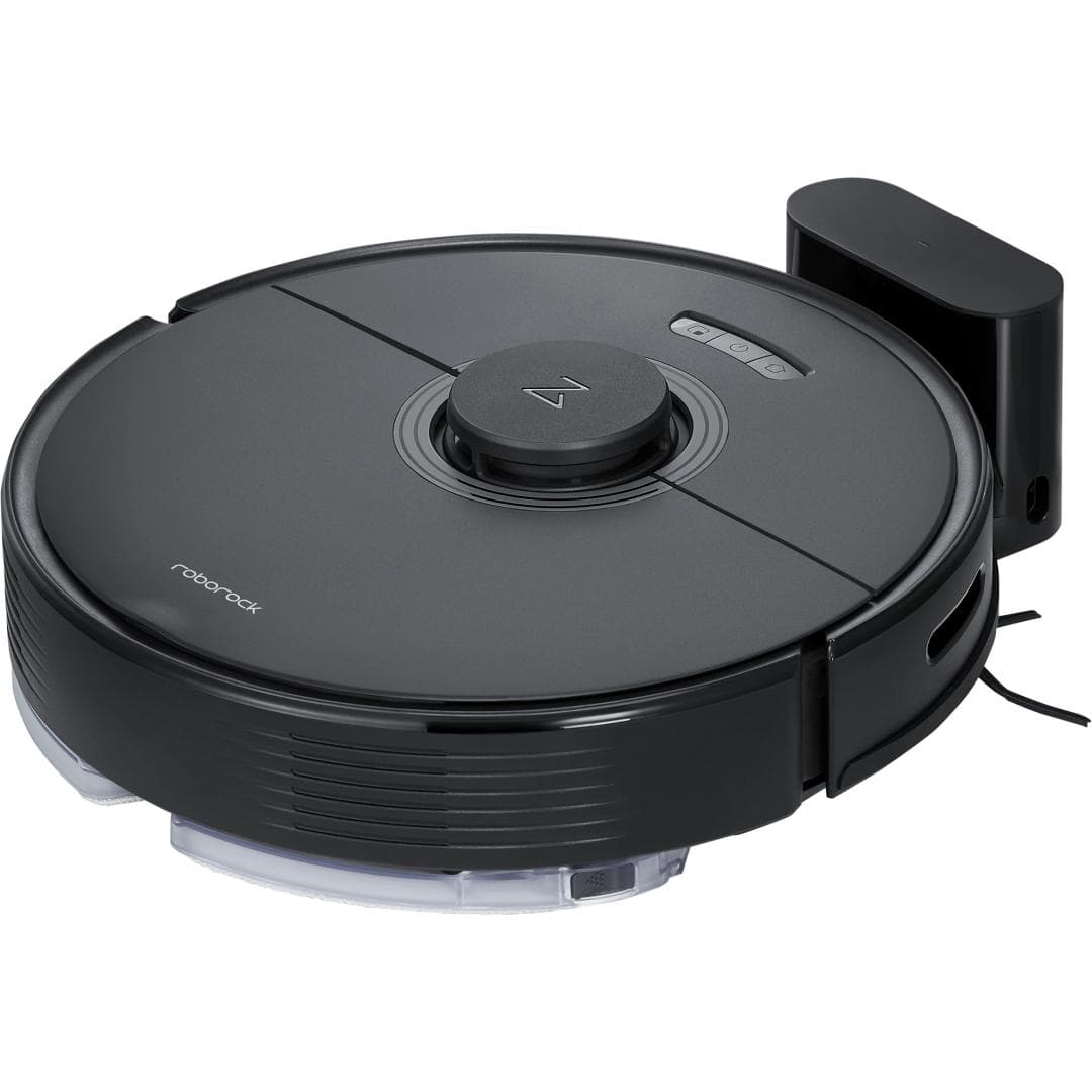 Robot de aspirare Roborock Q7Max, aspirator&mop, 58W, LiDAR, 4200 Pa, 4 senzori, 4 harti, mapare 3D, 5200mAh, recunoastere automata a camerei, recipient praf: 470ml, recipient apa 350ml, zone no-go si no-mop, 30 moduri de setare a volumului de apa, negru — miniatură