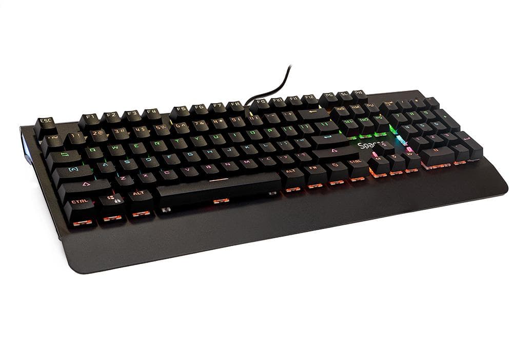 Tastatura Mecanica Gaming SPACER SPKB-MK-01, RGB, USB, Negru — miniatură