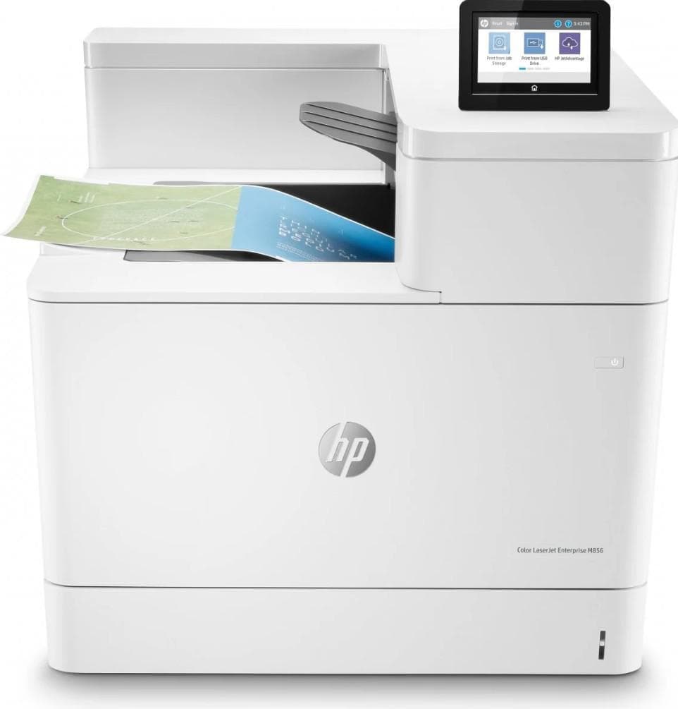 Imprimanta Laser HP Color LaserJet Enterprise M856dn, Color, format A3, Duplex, USB + LAN + Wi-Fi