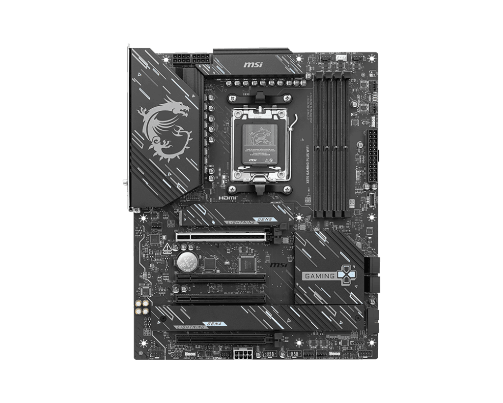 Placa de baza MSI X870 GAMING PLUS WIFI, Socket AM5, DDR5, ATX — miniatură