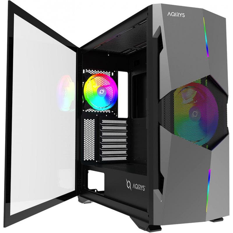 Carcasa AQIRYS BETELGEUSE, RGB, Mid Tower, Black — miniatură