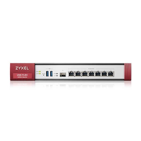 Zyxel USG FLEX500 H Series, User-definable ports with 2*2.5G, 2*2.5G( PoE+) & 8*1G, 1*USB (device only) — miniatură