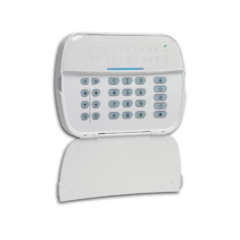 Tastatura LED cablata, DSC NEO-LED, 16 zone, 5 butoane cu functionalitate programabila, Terminal programabil (intrare de zona sau PGM), Taste pentru alarma foc (Fire), Alarma medicala,  panica (Panic), Tonalitate si luminozitate ajustabile, Compatibila cu centralele NEO