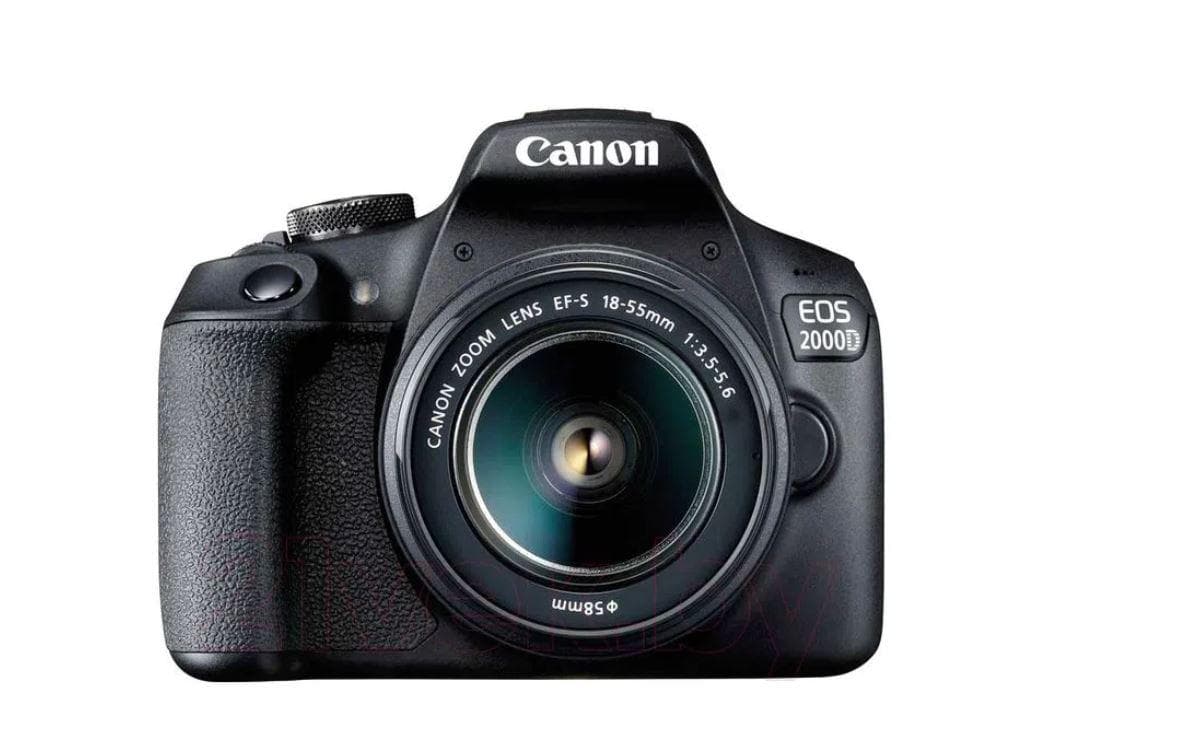 Camera foto Canon EOS-2000D kit, obiectiv EF-S 18-55mm f/3.5-5.6 fara stabilizare. 24.1MP,3.0" TFT fixed DIGIC 4+, ISO 100-6400,FullHD movies 30fps,compatibil SD/SDHC/SDXC, 30-1/4000 sec,9 puncte de focus, HDMI mini,USB,WI-FI, accumulator Li-ion LP-E10, montura EF/EF-S.