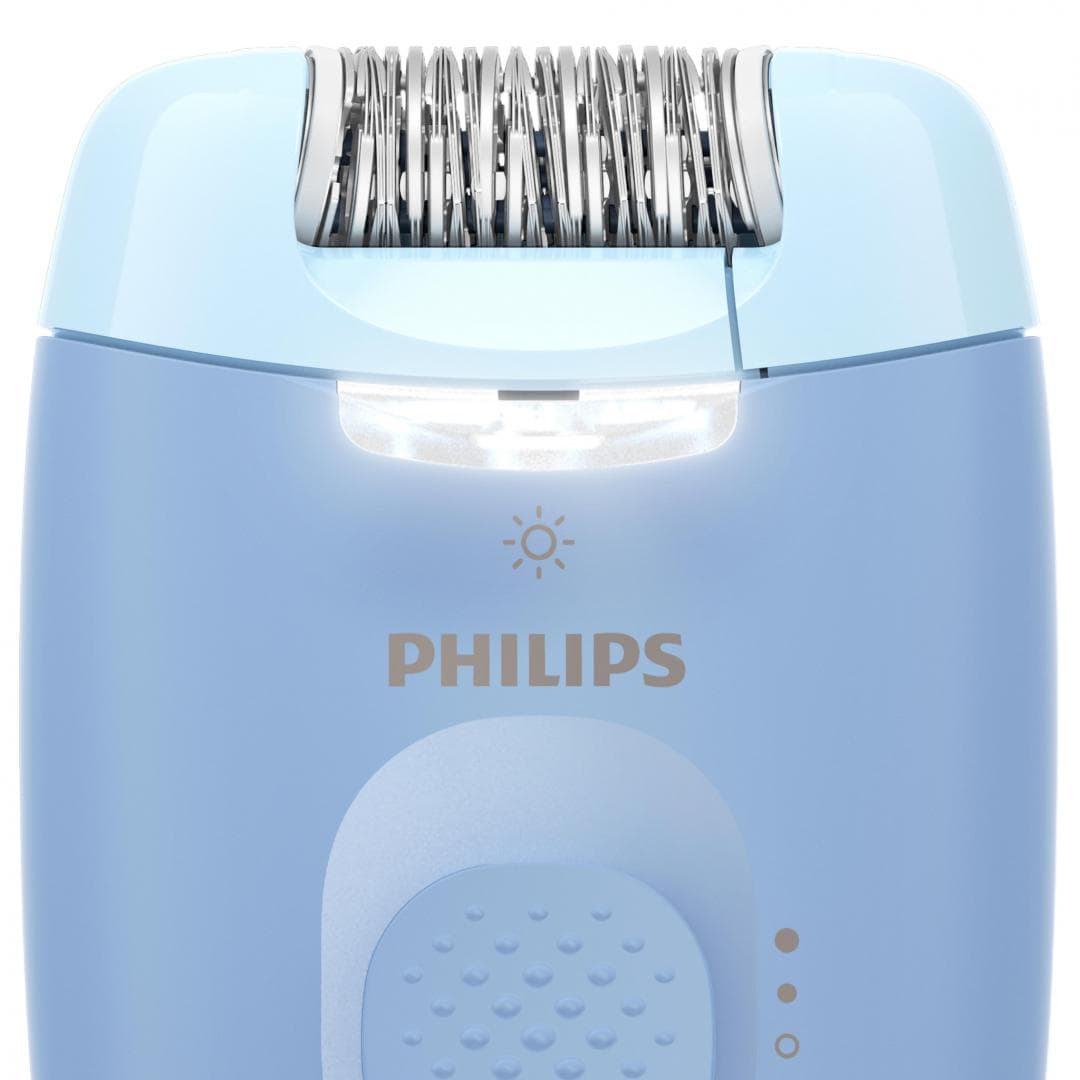 Epilator cu fir PHILIPS Seria 4000 BRE247/00, 2 viteze, 4 accesorii, Retea, Albastru, L x A x I (mm) 50x120x145 — miniatură