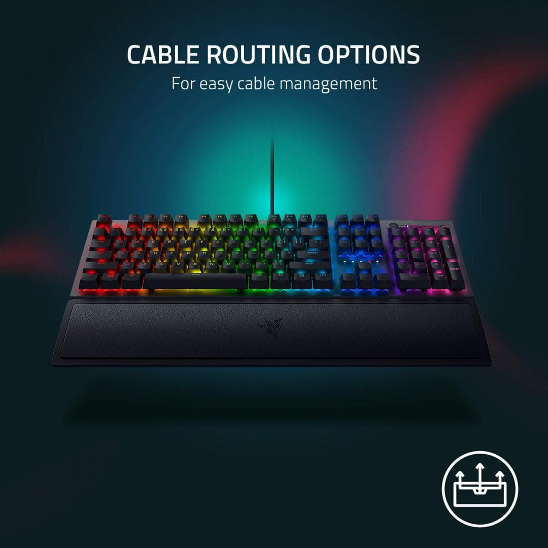 Tastatura Mecanica Gaming Razer BlackWidow V3, RGB, USB, negru — miniatură