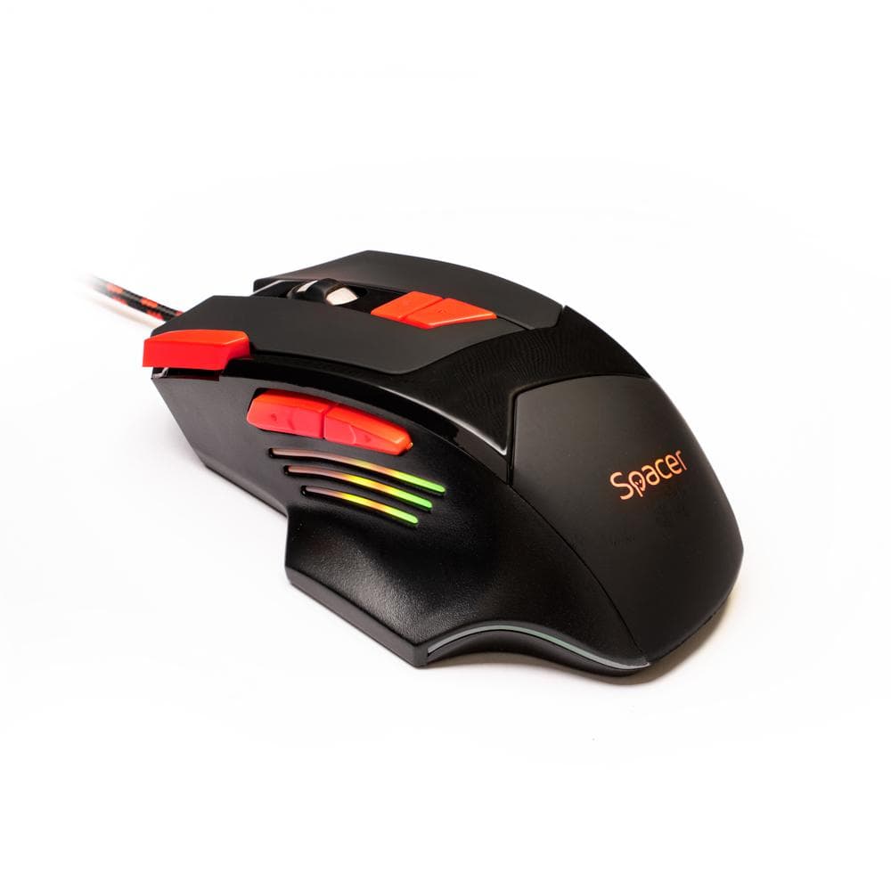 Mouse Gaming SPACER SP-GM-02, 2000 10000 dpi, Negru