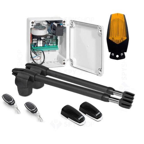 Kit automatizare poarta batanta Motorline LINCE 400 - 24V, 250 Kg/canat, 3 m/canat, 60 W(contine lampa)