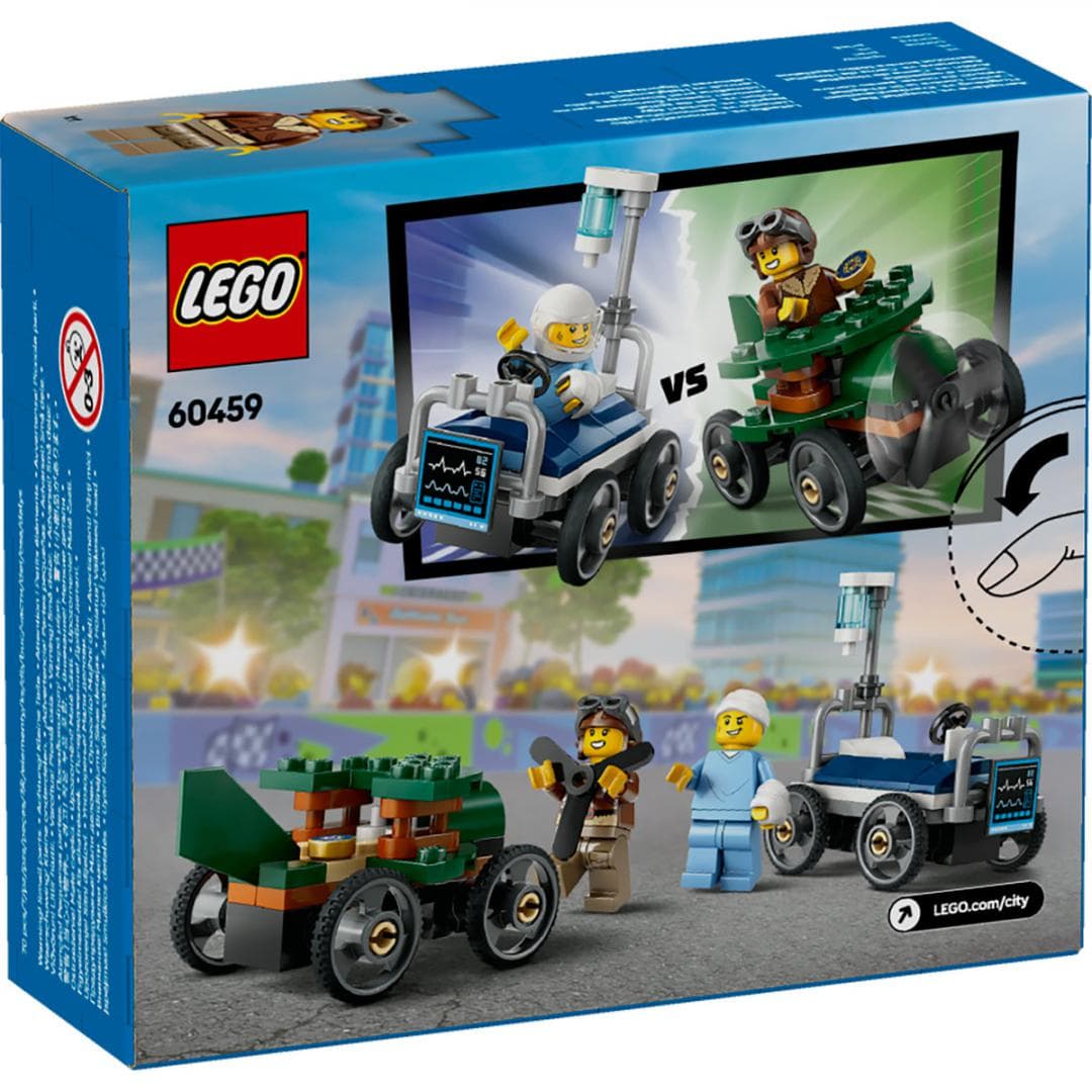 PACHET DE CURSE AVION VS. PAT DE SPITAL, LEGO 60459 — miniatură