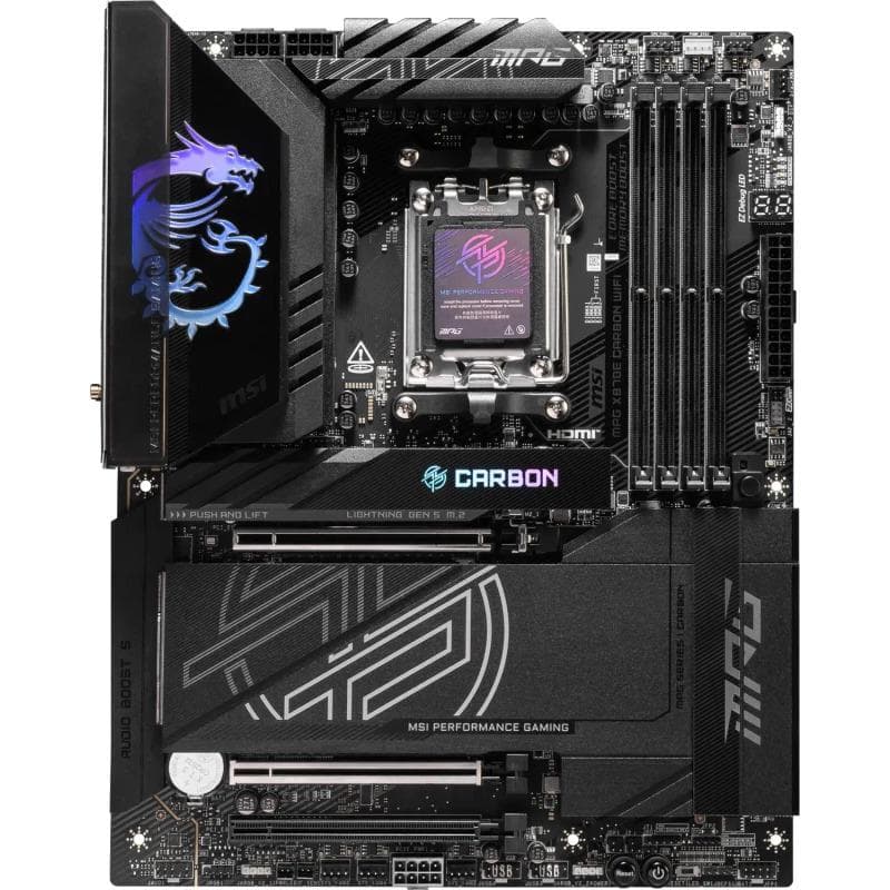 Placa de baza MSI MPG X870E CARBON WIFI, Socket AM5, DDR5, ATX — miniatură