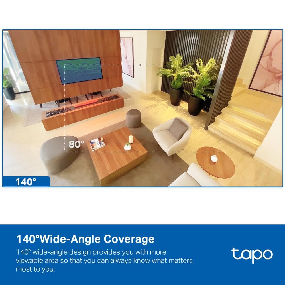 TP-LINK TAPO C125 Camera supravegere pentru interior cu obturator pentru confidentialitate, Senzor: CMOS 1/2.9”, Distanta focala: 2.45mm, 140°(pe diagonală), 120°(pe orizontală), 67°(pe verticală), IR 10m, 1×slot card MicroSD (de până la 512 GB), Rezolutie: 2K QHD 4MP (2560 × 1440 px), H.264 — miniatură