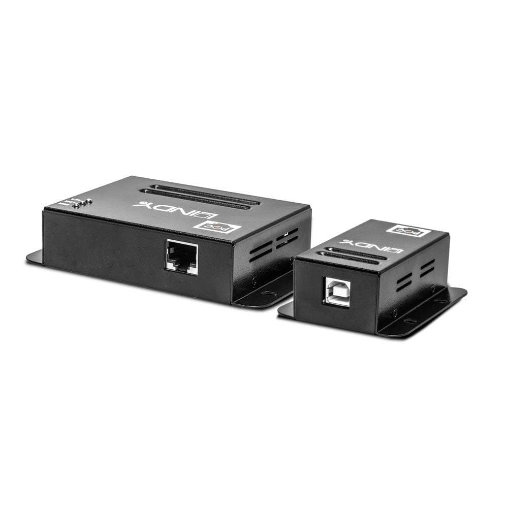 Lindy 50m 4 Port USB 2.0 Cat.5e Extender Technical details Specifications USB Standard: USB 2.0 Supported Bandwidth: 480Mbps Maximum Distance: 50m (164.04ft) Transmission Medium: Cat.5/5e/6 or higher network cable Chipset: NS1021 Special Features: Power over Cable Connectors Transmitter Input — miniatură