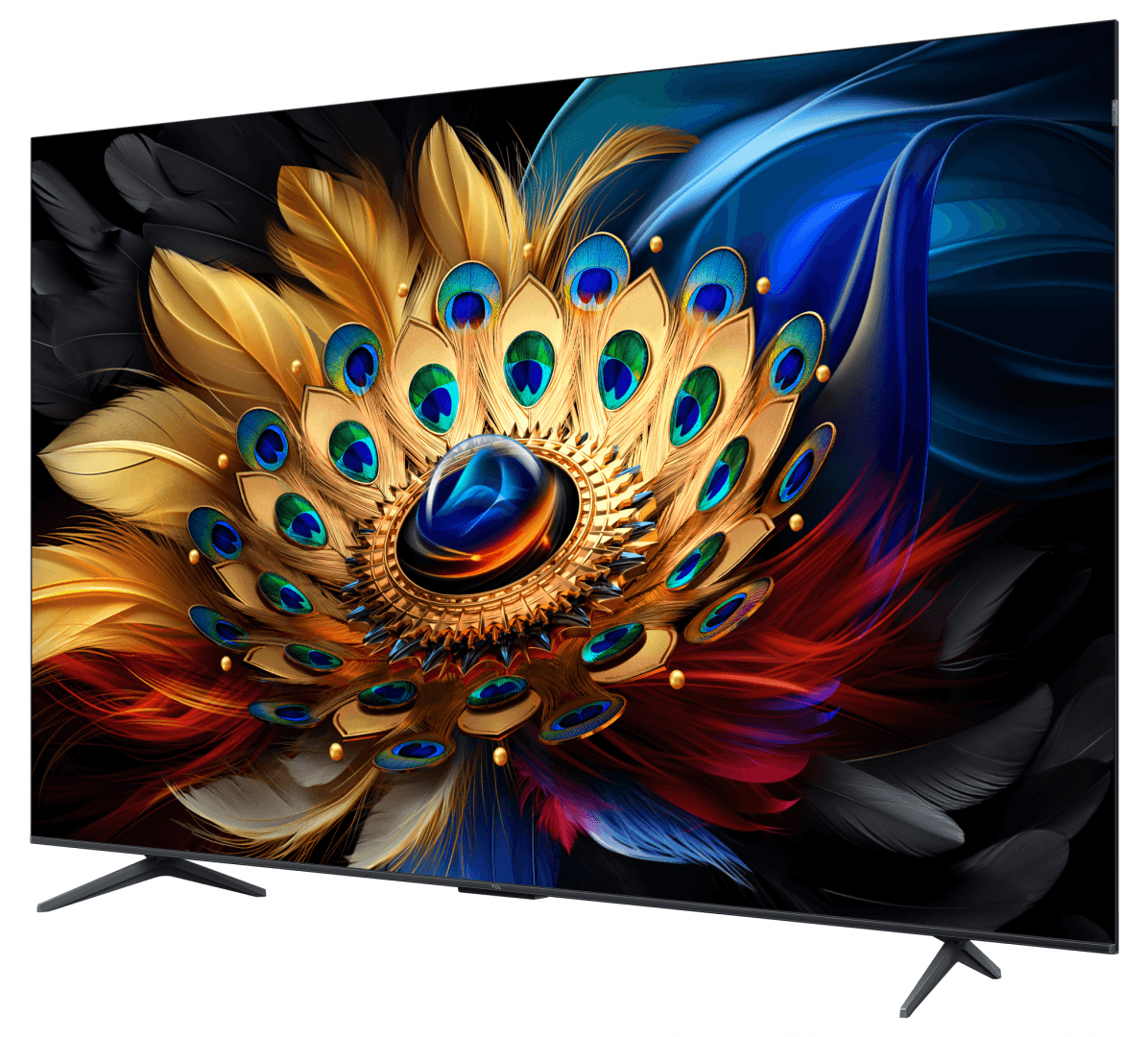 Televizor TCL QLED 85C655, 214 cm, Smart Google TV, 4K Ultra HD, Clasa F, Negru — miniatură