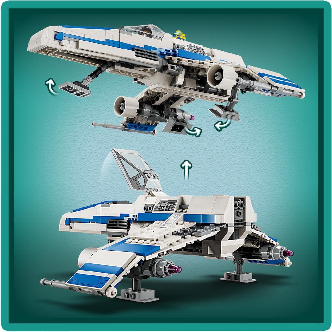 STAR WARS E WING VS STARFIGHTE,75364LEGO — miniatură