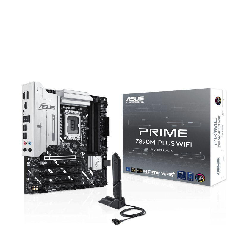 Placa de baza ASUS PRIME Z890M-PLUS WIFI, Socket 1851, DDR5, Micro-ATX