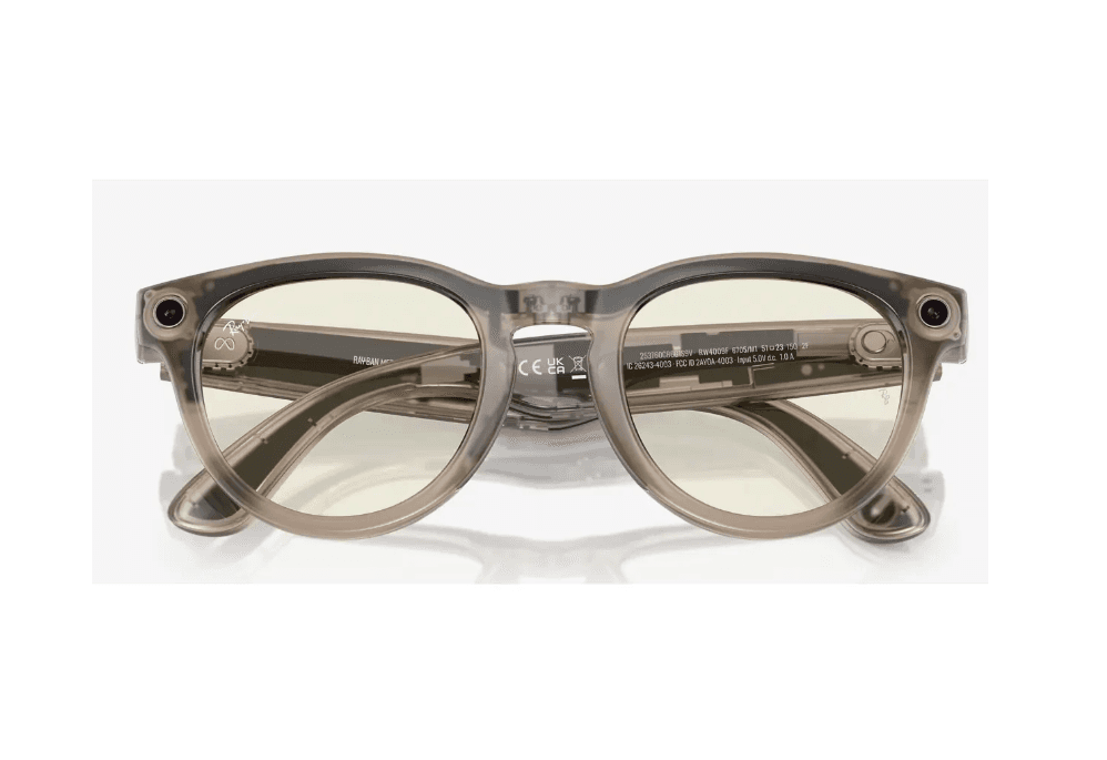 RayBan Meta Headliner Shiny Warm Stone/Dark Green Transitions — miniatură