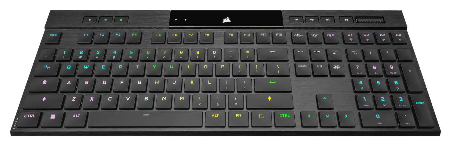 Tastatura Mecanica Gaming CORSAIR K100 AIR, RGB, Wireless, negru — miniatură